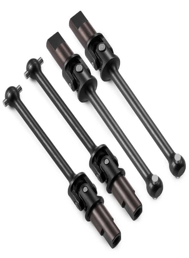 MORFUM RC Hardened Steel Front & Rear Driveshaft Assembly Metal Drive Shaft Front & Rear CVD Driveshafts 4-Pack Upgrades for 1/18 Tra-xxas LaTrax Teton Desert Prerunner SST-Replace Parts 7650 - Image 4